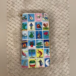 Loteria Mexican Bingo Zip Around Wallet